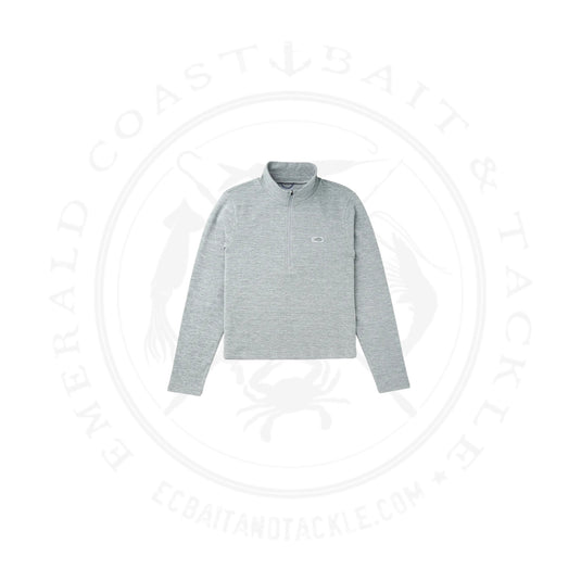 Aftco Women's Coastal Layer 1/4 Zip - Steel Heather