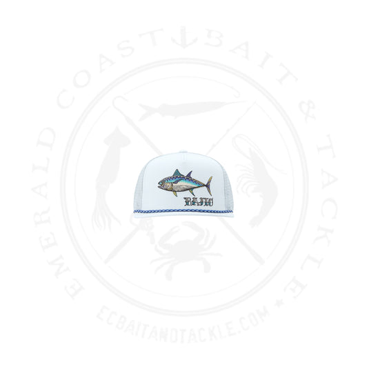 Bajio Bluefin Tuna Flat Brim Twill Trucker Hat