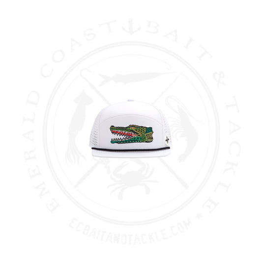 Bajio Gator Head Performance Flat Brim Hat