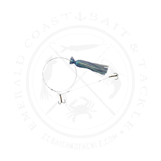 Blue Water Candy Rigged Feather Weight