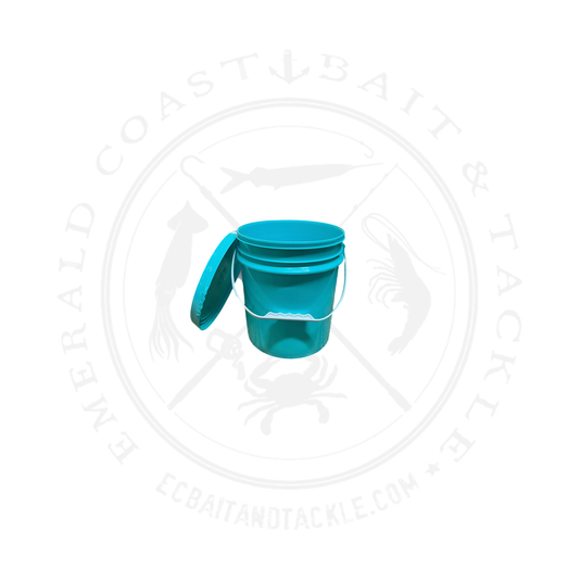 Bucket 2.5 Gallon Plastic Handle - Blue