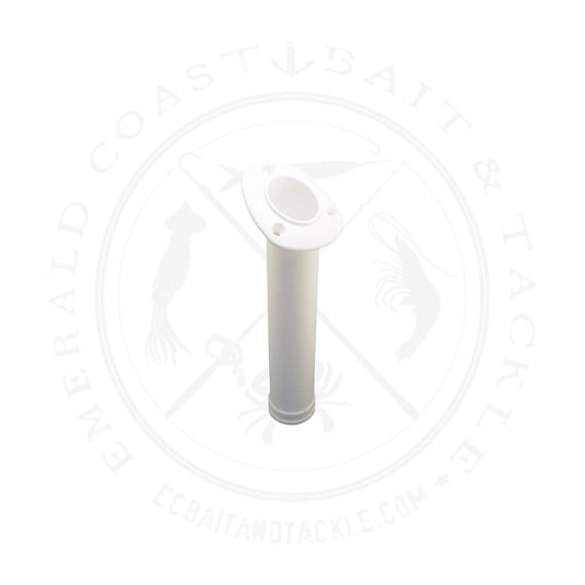 Donovan Rod Holder Flush Mount White 7-0438