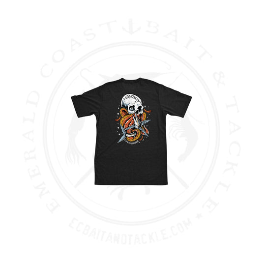 Fathom Offshore Retro Skull Black Short Sleeve
