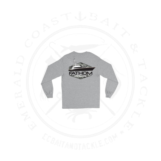 Fathom Offshore Sporty Camo Grey Long Sleeve
