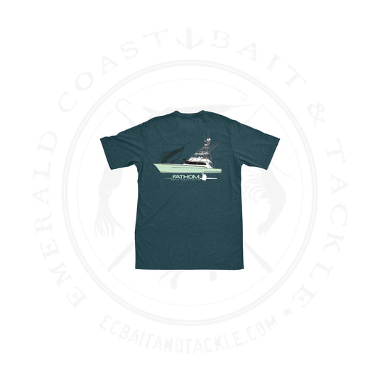 Fathom Offshore Team Heather Deep Teal S/S