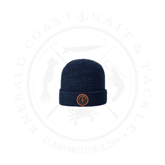 Grundens Anchor Waffle Beanie Athletic Heather