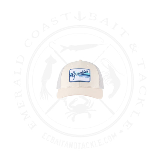 Grundens Low Pro Script Trucker - Bone