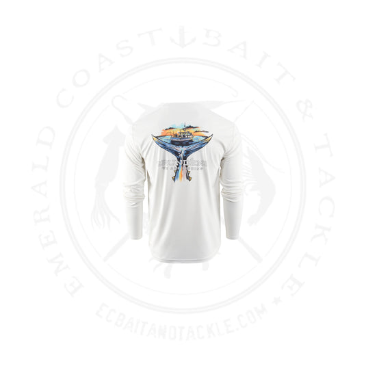 Grundens Tuna Tailscape LS Tech Tee
