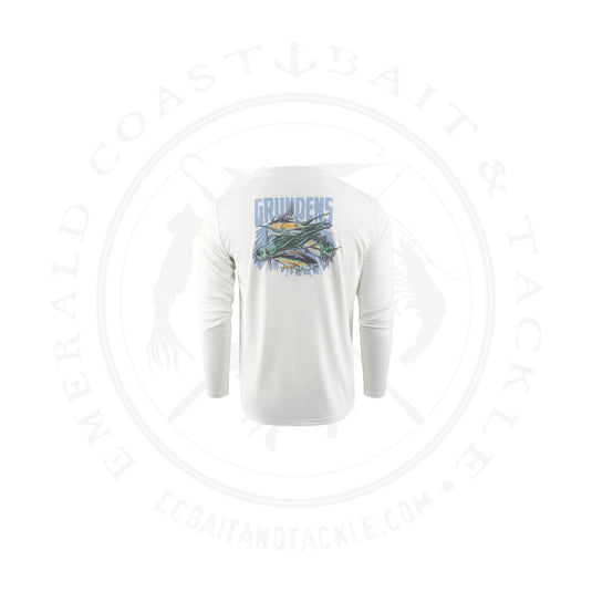 Grundens We Are Salt LS Tech Tee - White