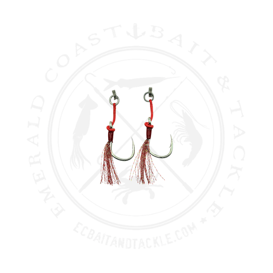 Johnny Jigs Pro Jigger Single Assist Hooks With Triple Split Ring
