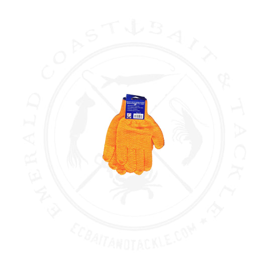 Joyfish Yellow Glove Vinyl Coated Orange