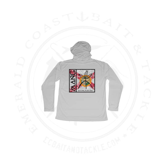 MANG Men's Performance Hoodie Florida MANG Pearl Grey
