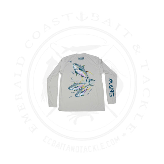 MANG Men's Performance L/S Yellowfin Tuna Pearl Grey
