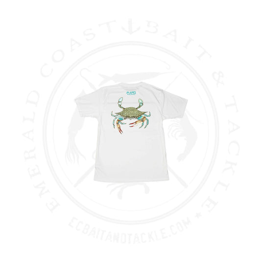 MANG Men's Performance S/S Blue Crab White