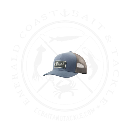 Marsh Wear Script Trucker Bluefin