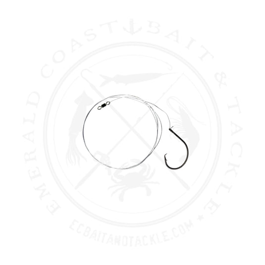 Mustad DFR951-1/0-3U Demon Circle Fluorocarbon Leader 18