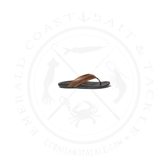 Olukai Men's Mea Ola Tan/Dark Java