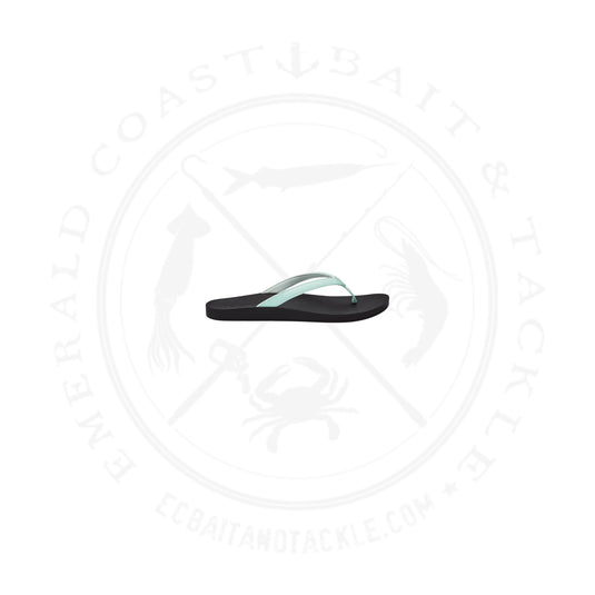 Olukai Womens Puawe Sea Glass/Black