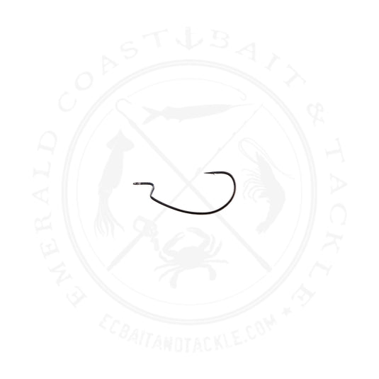 Owner 5108 All Purpose Softbait Hook, Needle Point, Z Bend, 1X Strong, Black Chrome