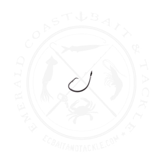 Owner 5163 Mutu Circle Hook, Forged, Hangnail Point, 2X Strong, Black Chrome