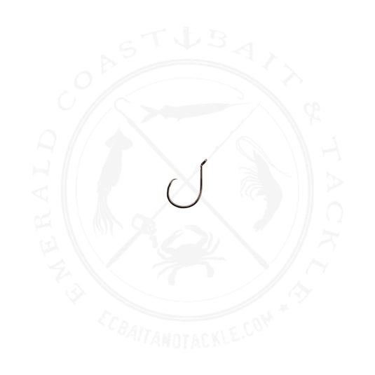 Owner 5178 SSW Up-Eye Circle Hook, Hangnail Point, Medium Shank, Offset, Up Eye, Black Chrome