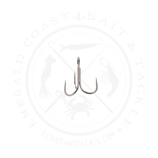 Owner 5636 Stinger-36 Treble Hook, Needle Point, Round Bend/Wide Gap, Black Chrome