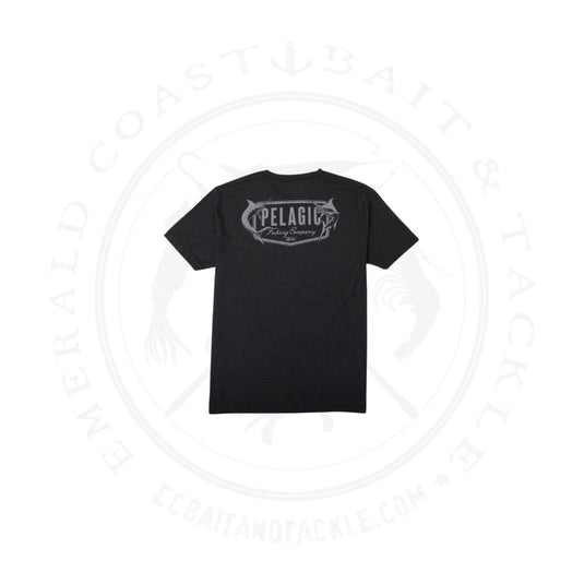 Pelagic Prem Tri Tee Twin Beaks - Vintage Black