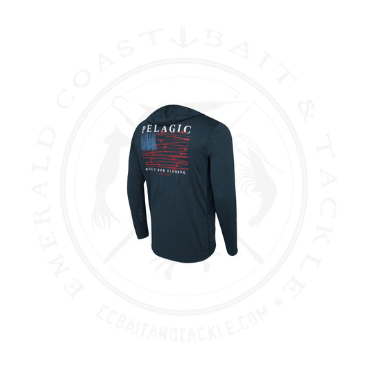 Pelagic Vaportek Hooded Reel Flag- Dark Navy