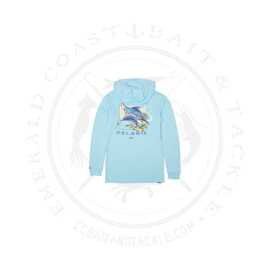 Pelagic Youth Aquatek Hooded - Goione Slam - Tahiti Blue
