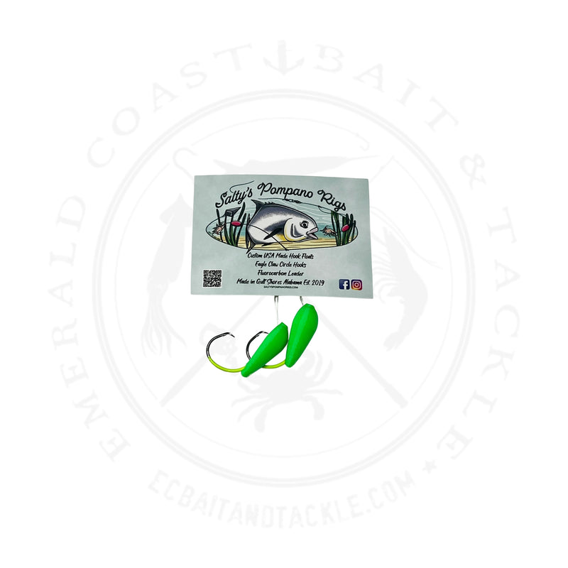 Load image into Gallery viewer, Salty's Pompano Rigs Hook Float Double Drop
