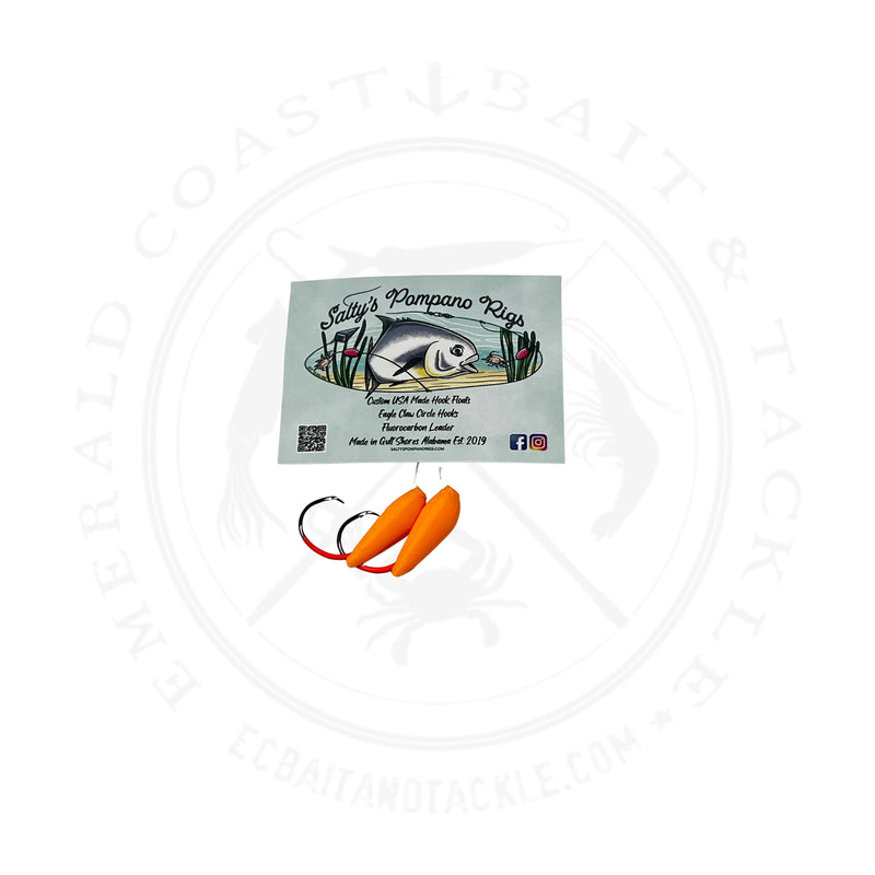 Load image into Gallery viewer, Salty's Pompano Rigs Hook Float Double Drop
