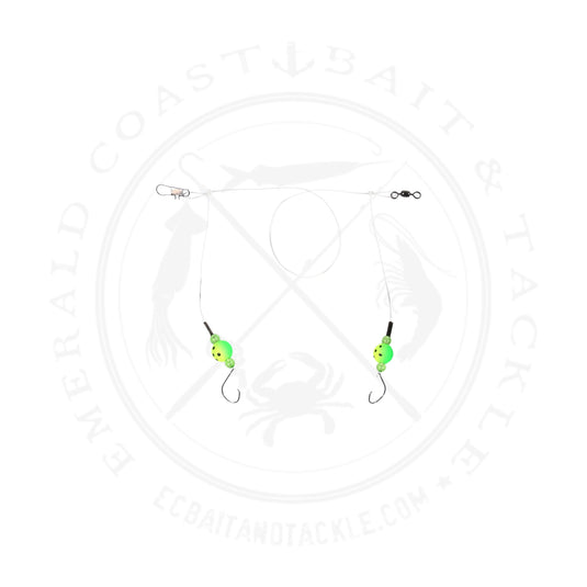 Sea Striker Pro Series Spot/Kingfish Rig, #2 Circle Hooks 2T Floats w/Fluorocarbon