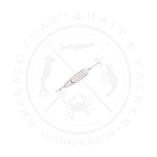 Tsunami Midwave Lure Chrome Spoon w/Silver Prizm