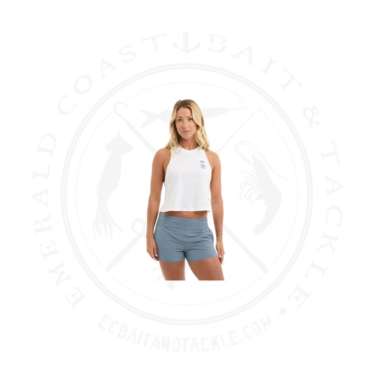 Pelagic Womens Cropped Tank Isle Tortuga