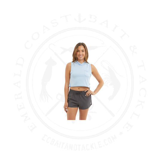 Pelagic Womens Hooded Cropped Tank