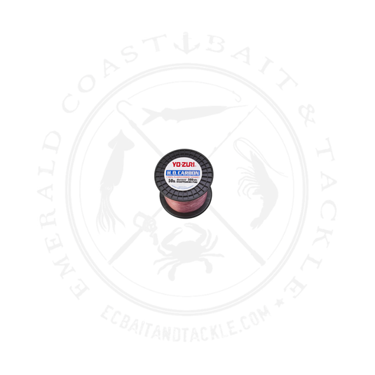Yo-Zuri H.D.Carbon Fluorocarbon 100% Leader 50lb 500yd Disappearing Pink