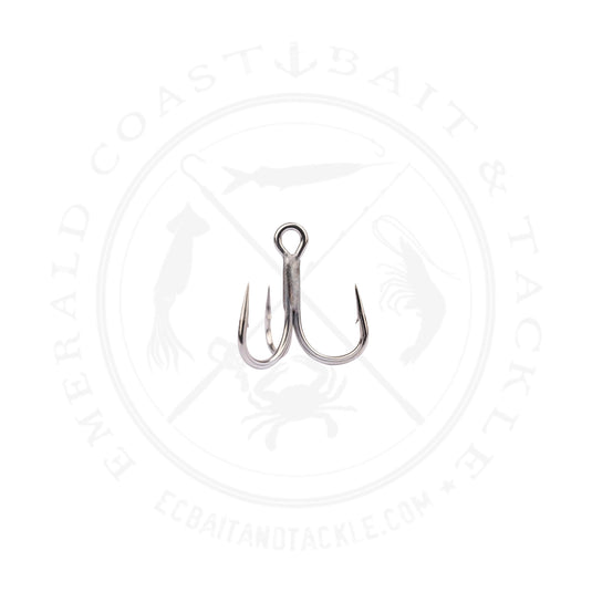 Mustad Kaiju In-Line Treble Hook 4PK