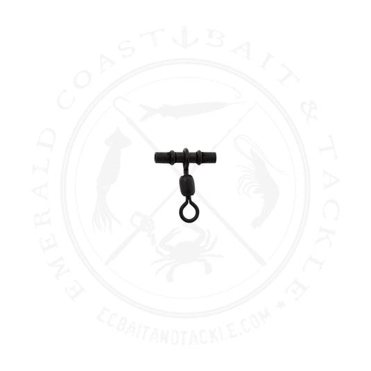 Brass Swivel Sleeve - 1/0 + 2.0 - 100 pack - Matte Black