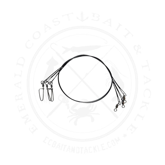 Tsunami Stainless Black Coated Steel Wire Leader
